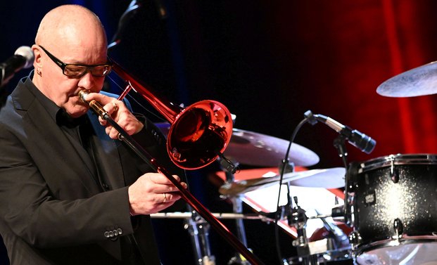 Nils Landgren auf der Bühne